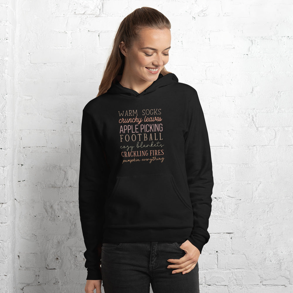 Cozy Autumn Essentials Bella Canvas Lightweight Hoodie – Perfect Fall Vibes