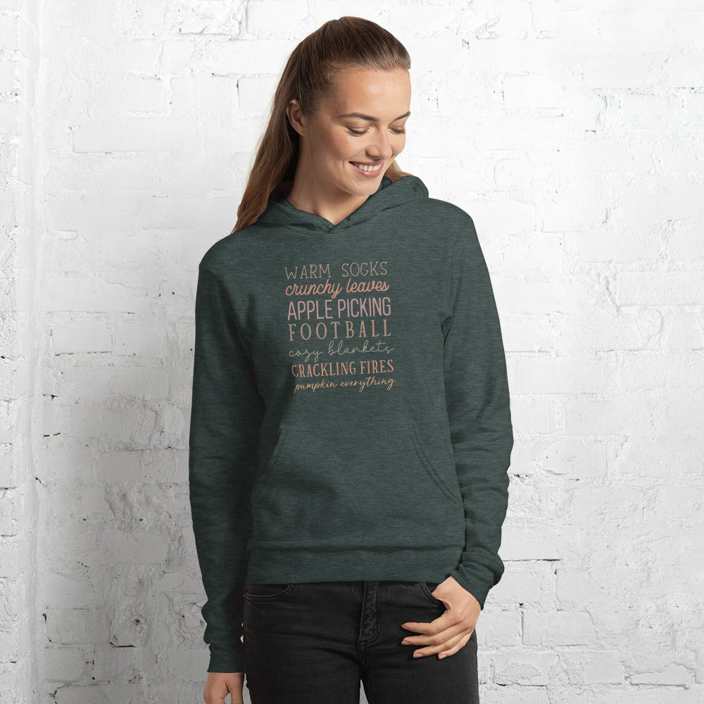 Cozy Autumn Essentials Bella Canvas Lightweight Hoodie – Perfect Fall Vibes