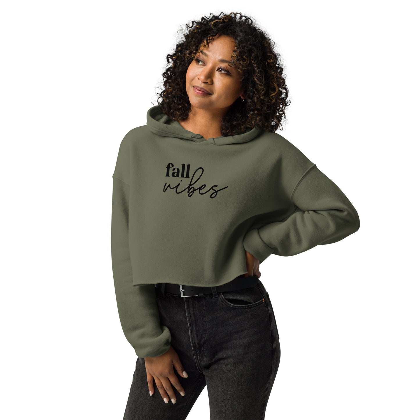 Fall Vibes Crop Hoodie