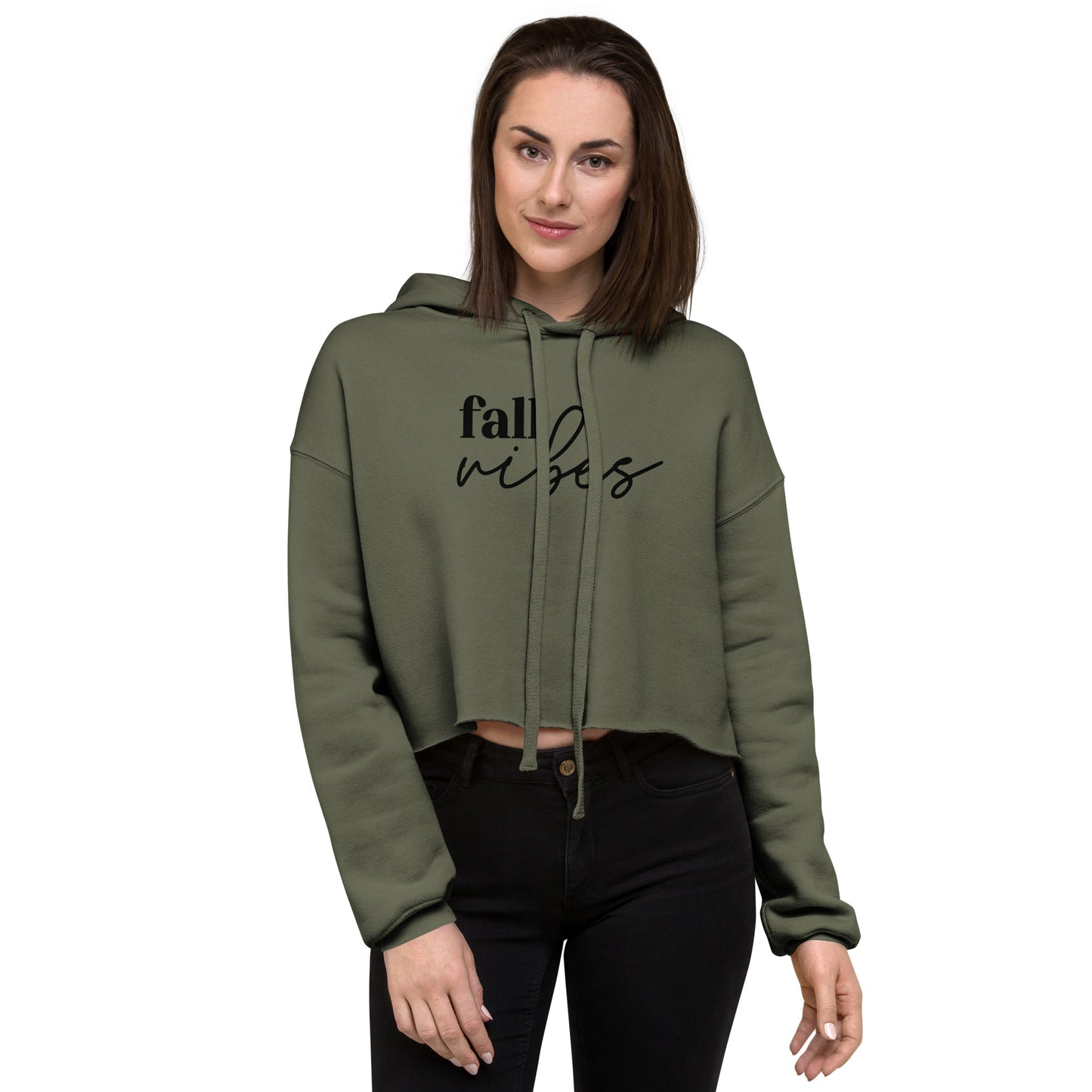 Fall Vibes Crop Hoodie