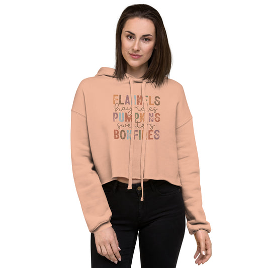 Bella + Canvas Fall Crop Hoodie | Cozy & Stylish Autumn Vibes